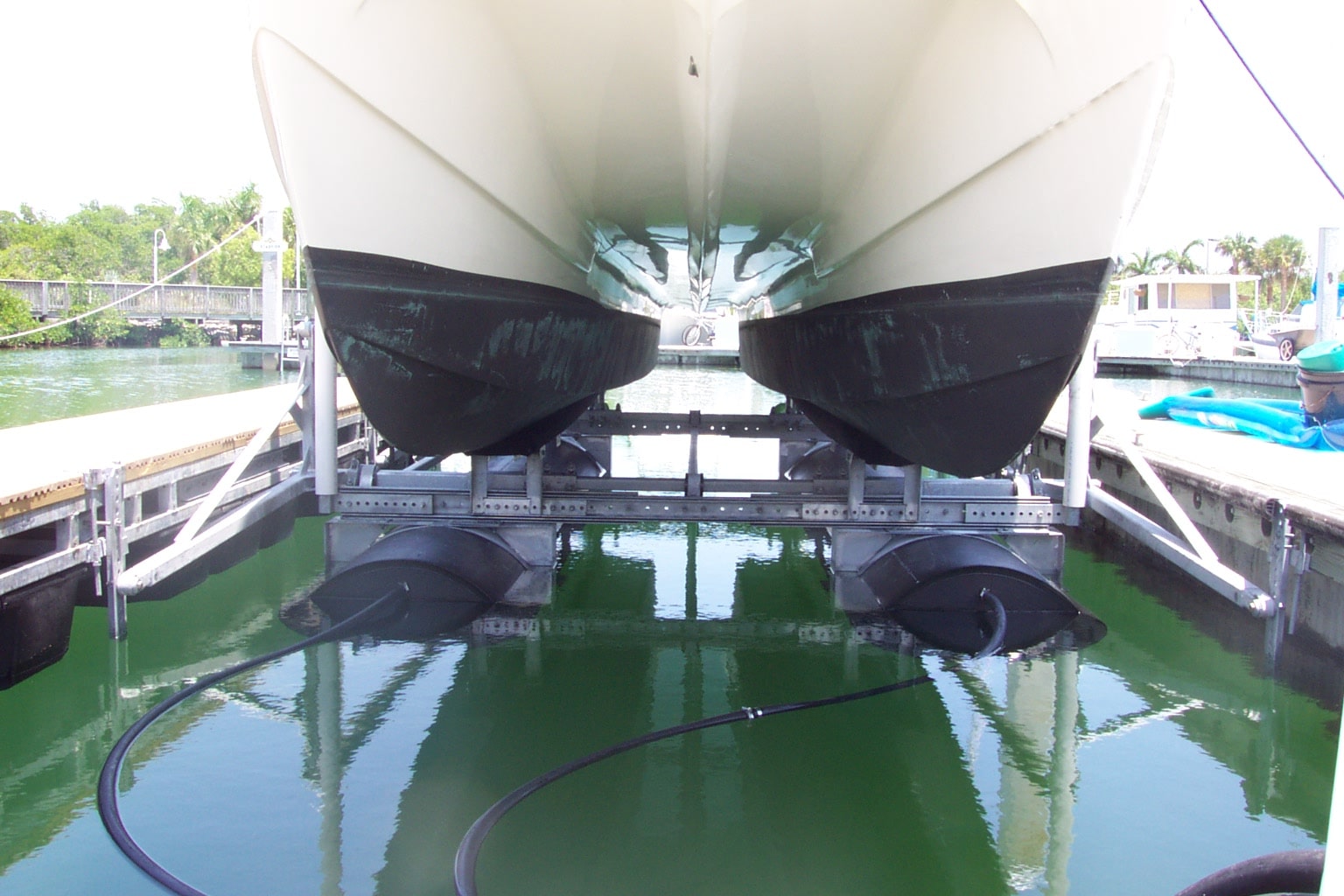 Photo of a boat on a PolyLift