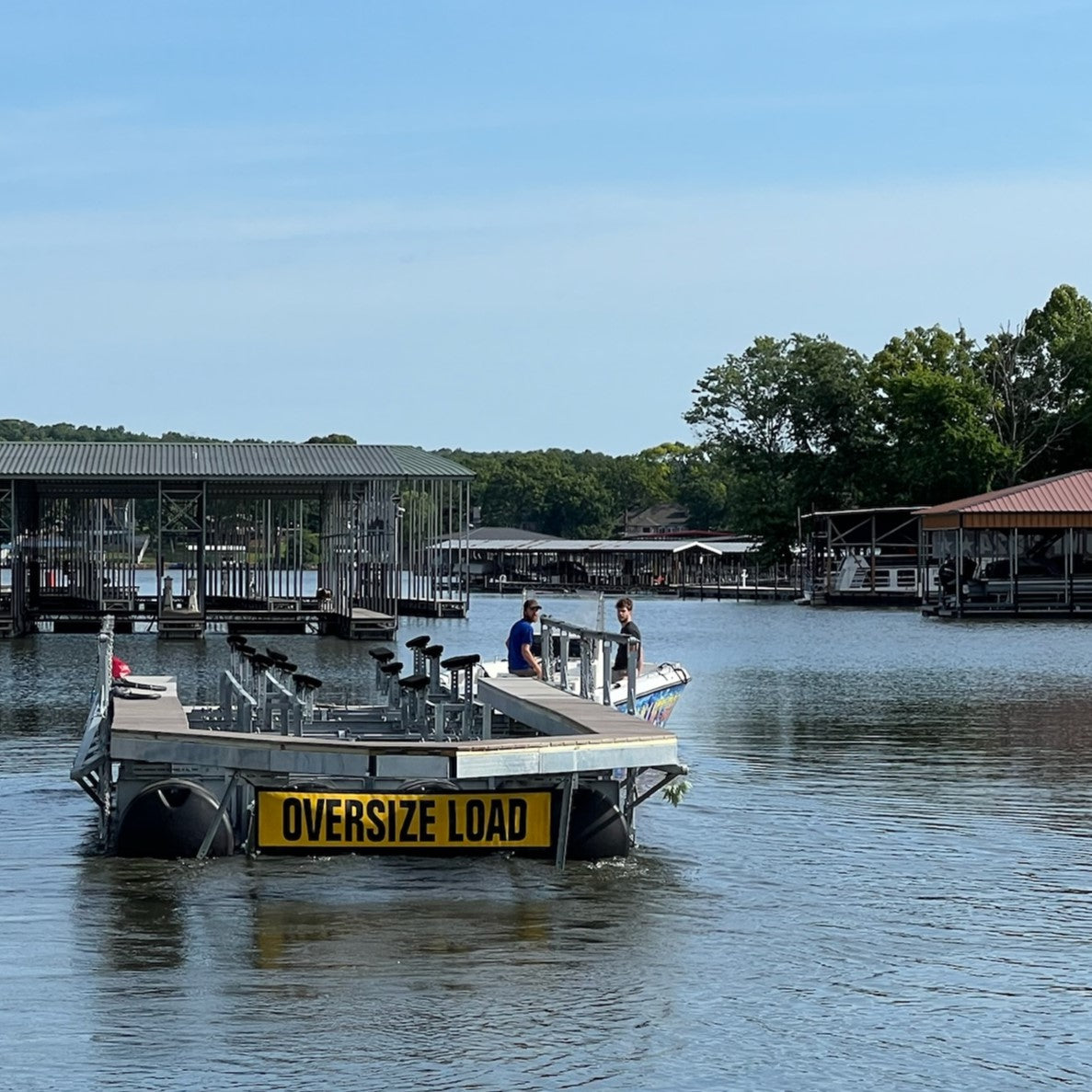 Photo of a PolyLift moving through the water