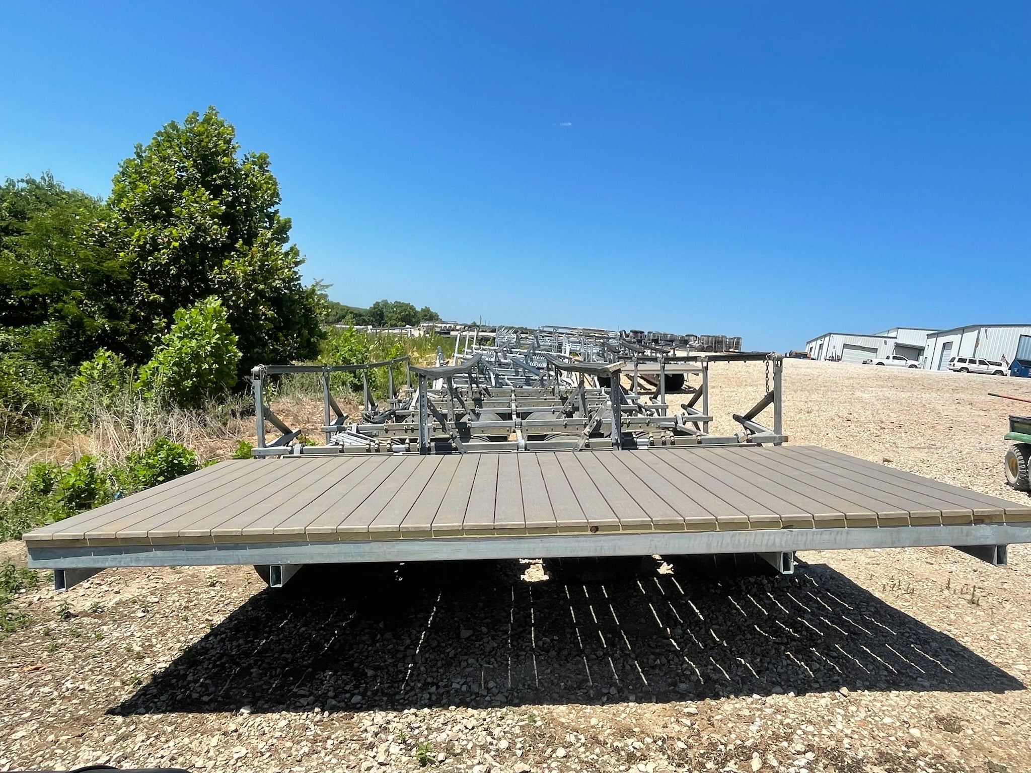 Photo of a PolyLift out of the water