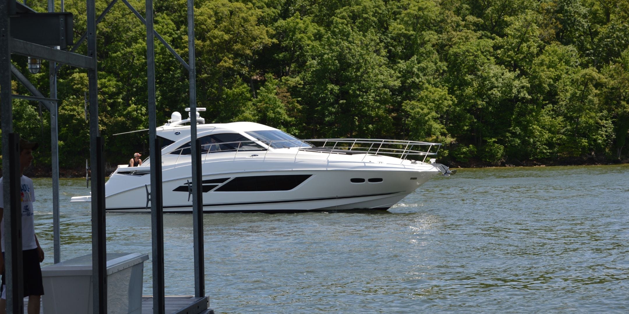 Photo of a boat traveling through the water